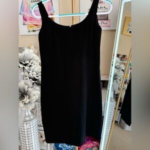 Emanuel Ungaro Classic Black Midi Dress